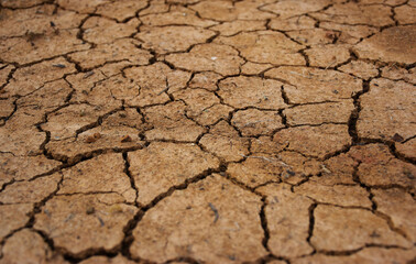 Texture soil dry crack background pattern of drought lack of water of nature old broken.