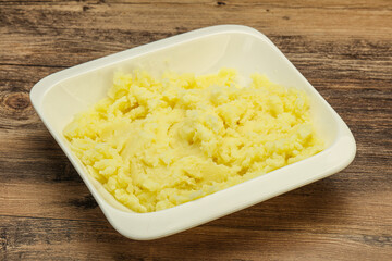 Mashed potato in the bowl