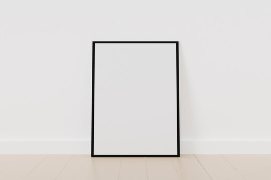 3D rendering of white blank frame