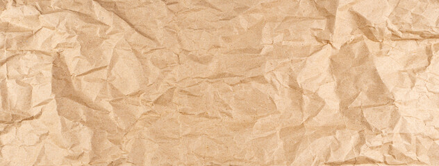 Recycled brown paper background texture banner background