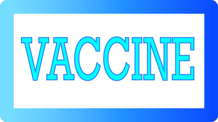 Vaccine word inside a box