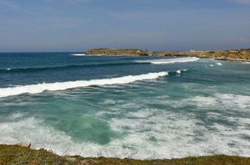 Atlantic Coastline in Sao Martinho do Porto, Centro - Portugal