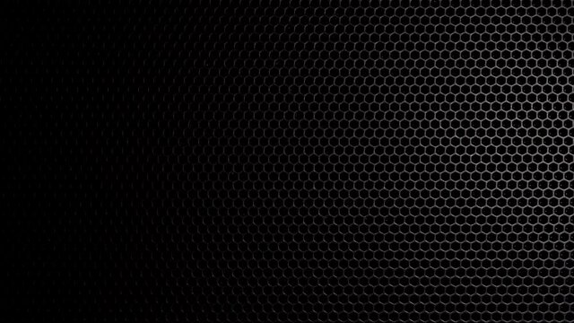 Background from metal rhombuses on black and chrome metal