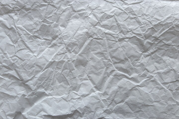 White wrinkled paper texture background