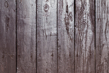 Deski pomalowane farba olejną. © Miosz