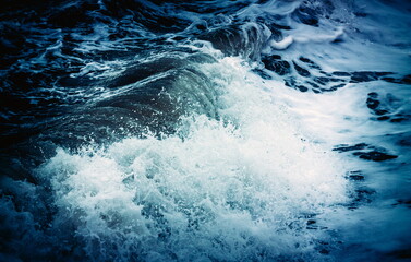 Waves details in the black sea.Batumi. Georgia