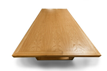Long modern oak table for dining room
