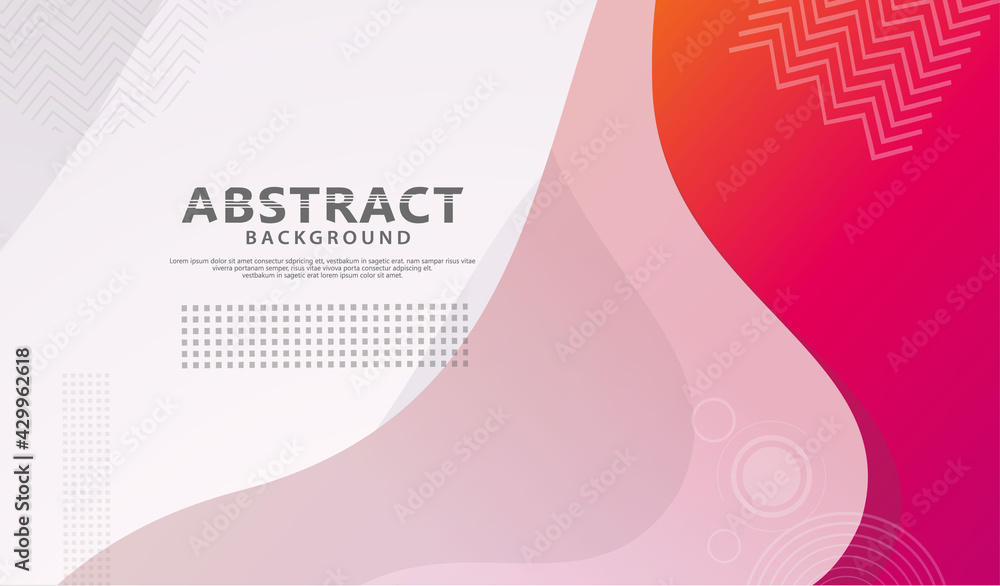 Poster dynamic style banner design with fluid color gradient elements