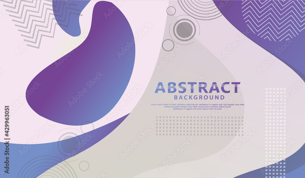 Poster dynamic style banner design with fluid color gradient elements