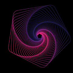 Geometric line art pattern geometric abstract vector image 