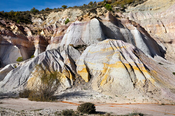 Mina de caolín. Cuenca. España. Europa.