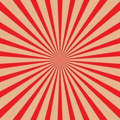 Retro background of retro, abstract striped sunburst.