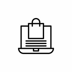 Online marketing icon in line style. Vector icon illustration