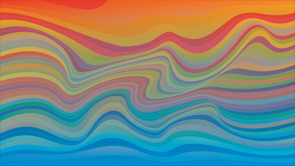 Modern wavy curve abstract presentation background