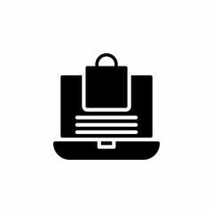 Online marketing icon in glyph style. Vector icon illustration