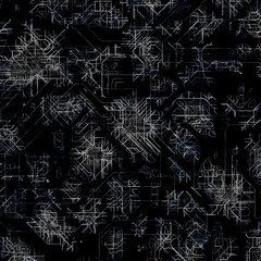 Printed circuit board.Electronic computer technology.Tech science background.Electronic component texture.