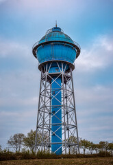 Blauer Wasserturm bei Ahlen - Industrie