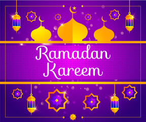 Ramadan kareem background illustration