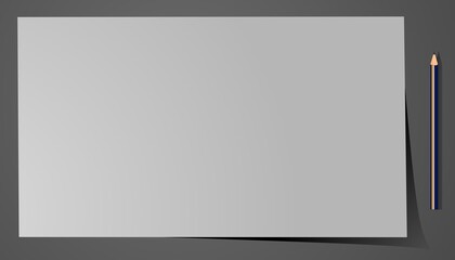 Obraz premium blank frame with pen