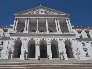 Obraz premium Historic Parliament building in Lisbon in Portugal