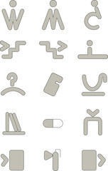 set of icons 