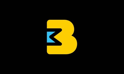 BM or MB B and M Creative and Modern Letter Logo Design