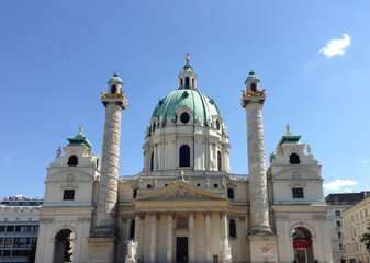 Saint Charles Church in Vienna, Austria