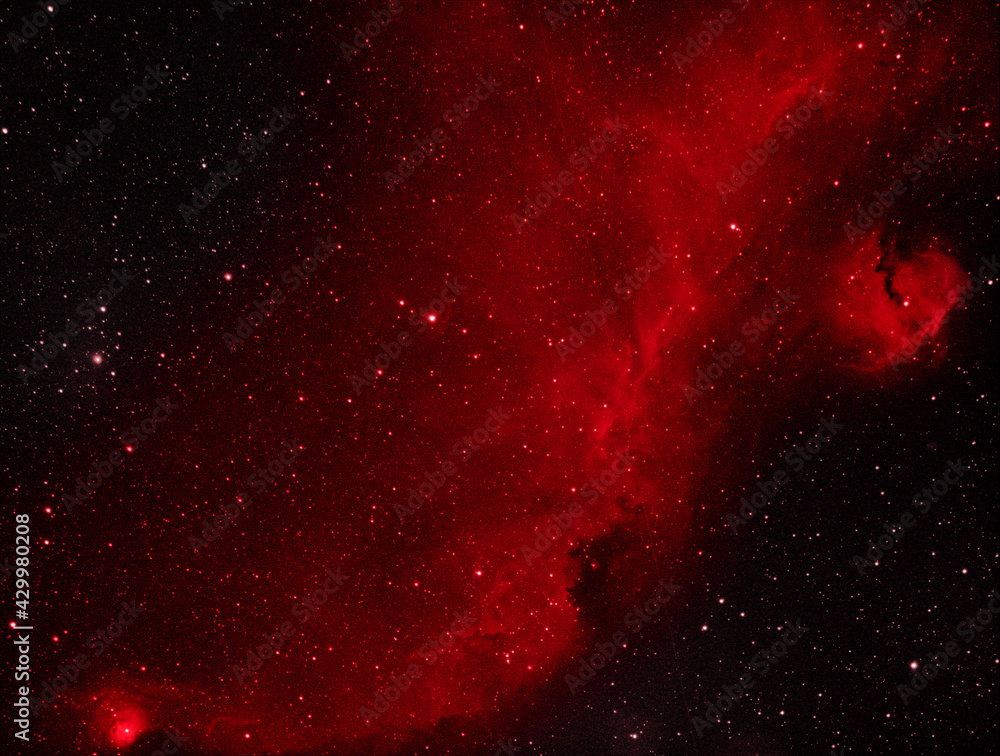 Canvas Prints a large colorful nebula in outer space