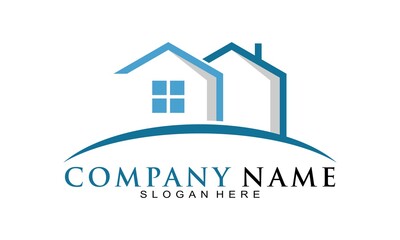 Property house elegant logo