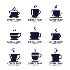 Coffee Cup Logo Design Set