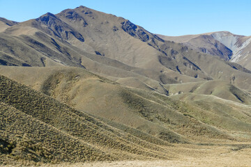 Lindis Pass in New Zealand