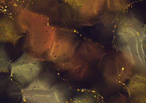 Liquid Gold Abstract Background