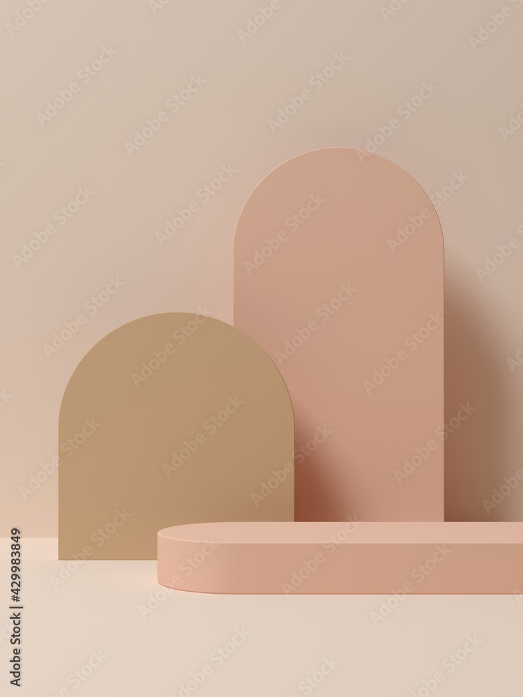 Poster abstract background minimal style for product branding. mock up scene and empty space. 3d render