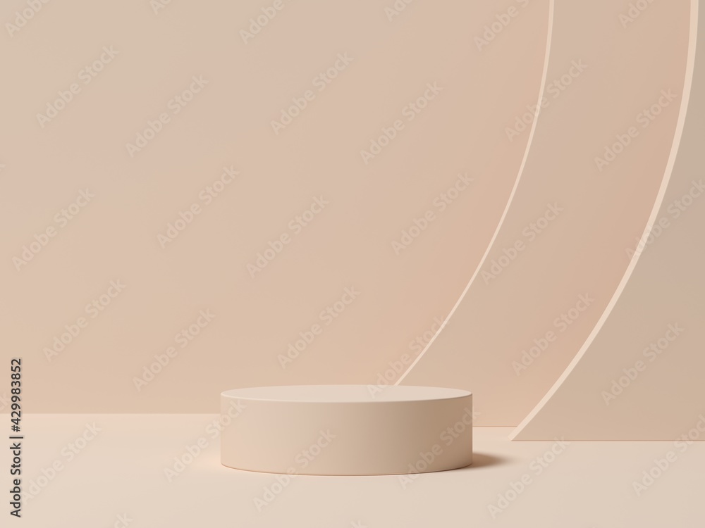 Poster abstract background minimal style for product branding. mock up scene and empty space. 3d render