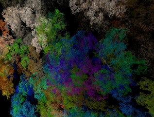 Imaginatory fractal background generated Image