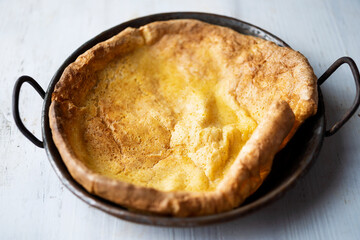pan of german pancake dutch baby