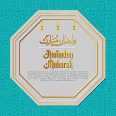 	
Ramadan Kareem luxury background template