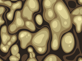 Geometric seamless pattern from spots. Abstract camo modern. Texture from water spots. Print on fabric and textiles. Endless design template. Vector illustration