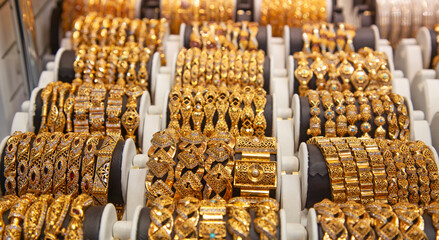 Obraz premium Golden market in Dubai