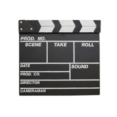  Clapper board isolated on white