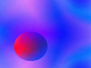 Blue gradient 3d abstract background with circles symbol universe and red planet Mars decorative background web template graphic app design creativity concept