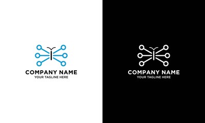 Technology, biotechnology, high tech, fintech icons and symbols