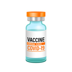 corona virus vaccine bottle isolated on white, vaccine coronavirus bottle for clip art