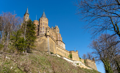 Fototapeta na wymiar Burg Hohenzollern, Zollernalbkreis, Bisingen, Baden Württemberg, Deutschland