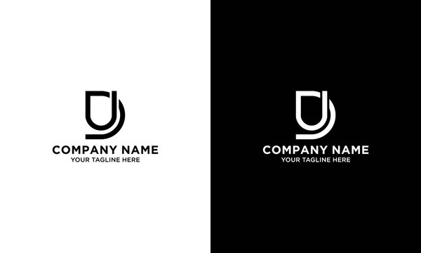 Ud Letter Logo Design with Creative Modern Trendy Typography
