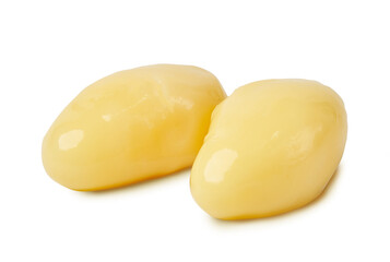 ginkgo biloba seed isolated on white background with clipping path                             