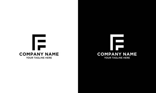 FF letter initial logo design vector template