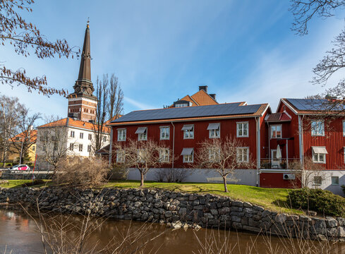 V&auml;ster&aring;s town in spring