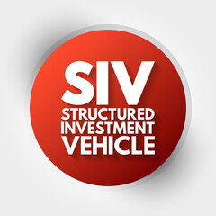 SIV - Structured Investment Vehicle acronym, business concept background