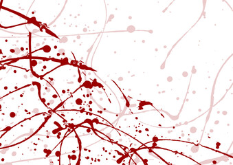 Abstract vector splatter red color design background, illustration vector design background.